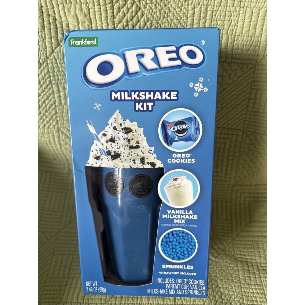 Frankford Oreo Milkshake Kit Blue Oreo Cup And Milkshake Making Supplies